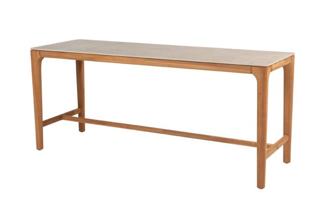 Taste by 4 Seasons Liam counter tuintafel teak met keramisch blad 220 x 100 cm (H95 cm)