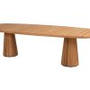 Taste by 4 Seasons Capri teak tuintafel 'barrel' met blad 280 x 110 cm