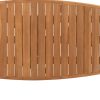 Taste by 4 Seasons Capri teak tuintafel 'barrel' 240 x 110 cm - topview