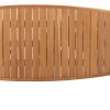 Taste by 4 Seasons Capri teak tuintafel 'barrel' 280 x 110 cm - top view