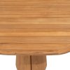 Taste by 4 Seasons Capri teak LOW tuintafel 'barrel' - detail