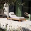 Flow Lumosa daybed teak Graumel chalk