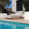 Flow Lio daybed teak Graumel chalk