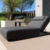 Flow Lio daybed sooty met zwart aluminium frame