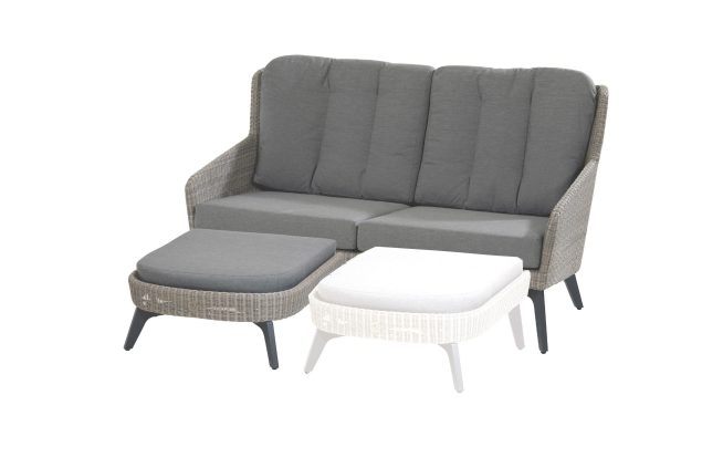 4 Seasons Outdoor Luxor 2,5-zits loungebank met 1 of 2 voetenbanken * SALE *