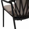 Taste by 4 Seasons stapelbare Manitoba dining chair antraciet - detail