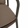 Taste by 4 Seasons stapelbare Manitoba dining chair olijfgroen - detail