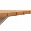 Taste by 4 Seasons Prado bar tafel latte met teak blad 200 x 70 cm - detail