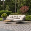 Taste by 4 Seasons Rhodos chaise loungebank met Volta tafel Ø 80 cm