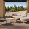 Taste by 4 Seasons Rhodos chaise loungebank met Verdi tafels en loungestoel antraciet