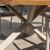 Sienna dining set Latte with prado table 130 cm detail