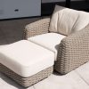 4 Seasons Outdoor Maxime loungestoel terre met voetenbank