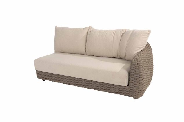 4 Seasons Outdoor Maxime modulair 2-zits lounge-element terre met armleuning links