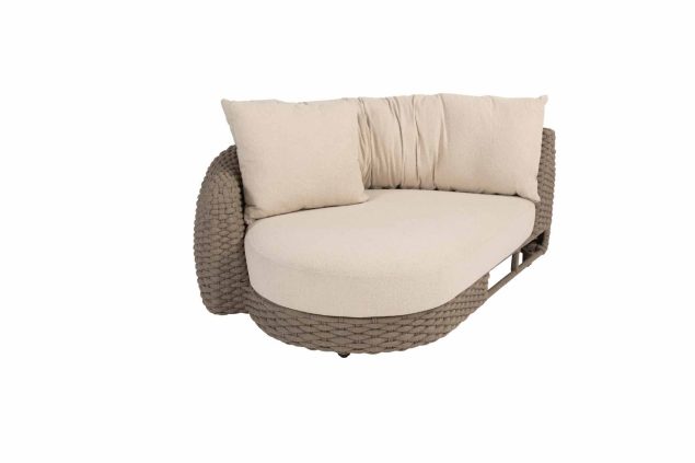 4 Seasons Outdoor Maxime modulair chaise lounge element terre met armleuning rechts