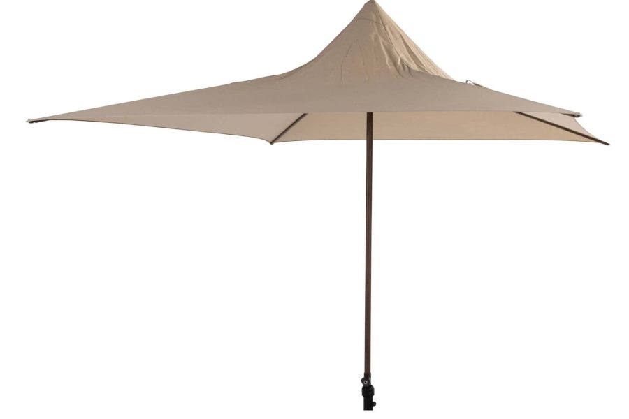 4 Seasons Outdoor Vivenda parasol met Beach doek 270 x 270 cm en wengé frame