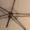 4 Seasons Outdoor Azzurro parasol met Beach doek 300 cm en Wenge frame - detail