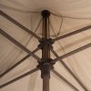 4 Seasons Outdoor Vivenda parasol met Wengé frame en Beach doek 270 x 270 cm - detail