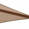 4 Seasons Outdoor Vivenda parasol met wood look frame en zandkleurig doek 270 x 270 cm - detail