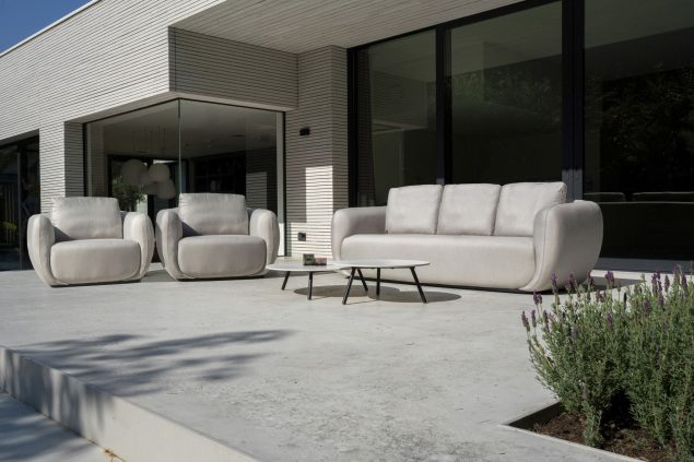 Flow Cosmo sofaset XL Graumel chalk