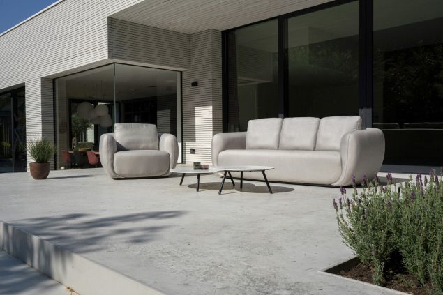 Flow Cosmo sofaset Graumel chalk