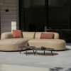 Flow Luna chaise sofa heather chalk