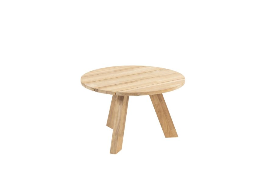 4 Seasons Outdoor Cosmic teak koffietafel met blad Ø 65 cm