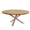 Taste by 4 Seasons Prado tafel latte met teak blad Ø 160 cm