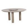 Taste by 4 Seasons Donato tuintafel latte met geprint keramisch blad Ø 160 cm en Lazy Susan