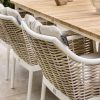 Apple Bee Milou dining set Oyster met Milou tafel met teak blad 240 x 100 cm - detail