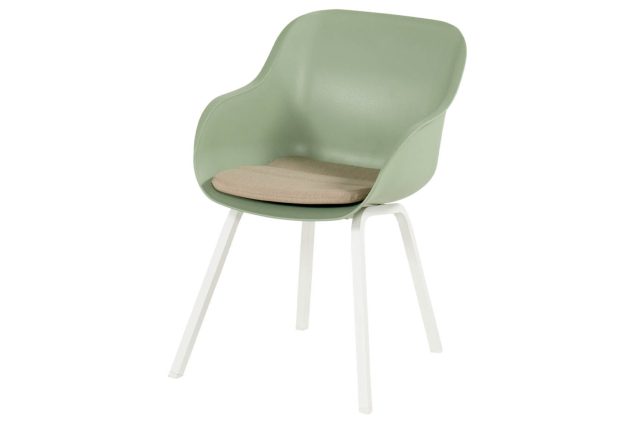 Hartman Le Soleil Element dining chair Sage green met wit frame