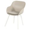 Hartman Le Soleil Element dining chair Soft taupe met wit frame