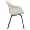 Hartman Le Soleil Element dining chair Soft taupe met zwart frame