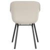 Hartman Le Soleil Element dining chair Soft taupe met zwart frame