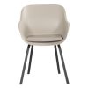 Hartman Le Soleil Element dining chair Soft taupe met zwart frame