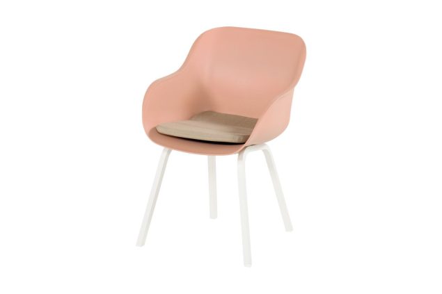 Hartman Le Soleil Element dining chair Stylish pink met wit frame