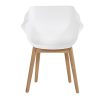 Hartman Sophie Element dining chair royal white met teak frame