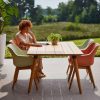 Hartman Sophie Element dining set met mintgroene en Italian terra stoelen met teak frame