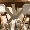 Hartman Sophie Element dining set royal white met teak frame - detail