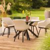 Hartman Le Soleil Element dining set Soft taupe met zwart frame