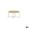 Apple Bee Condor loungetafel oyster met rond teak blad Ø 74 cm