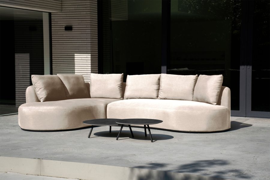 Flow Cava hoek loungebank Heather chalk