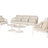 SUNS Tosca lounge sofaset camel sand met Nova loungetafels