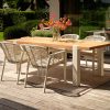 Hartman tuinset met Esmee tafel wit met teak blad 200 x 100 cm