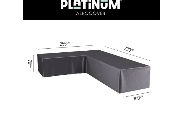 Platinum Aerocover 7946 Loungesethoes hoekset L-vorm links 330x255x100x70