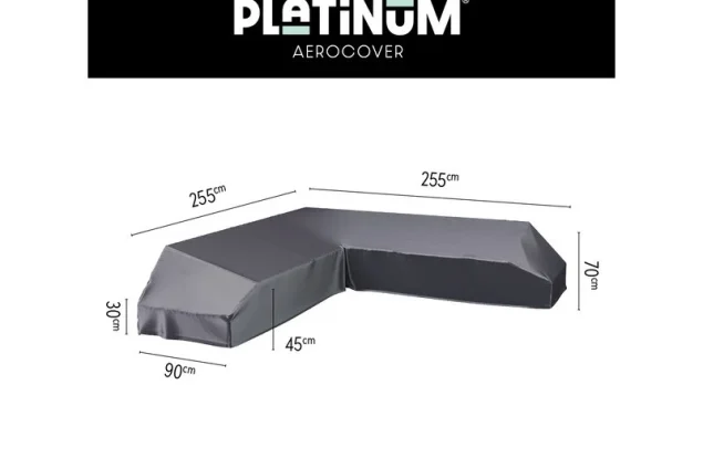Platinum Platinum Loungesethoes 7880 Aerocover platform loungesethoes 255x255x90xH30/45/70 cm