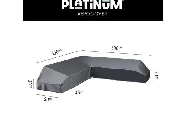 Platinum Loungesethoes 7886 Aerocover platform loungesethoes 300x300x90xH30/45/70 cm