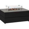 Cosi Cosipure 120 Black vuurtafel met glasset