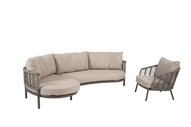 Taste by 4 Seasons Puglia chaise loungebank terre met loungestoel