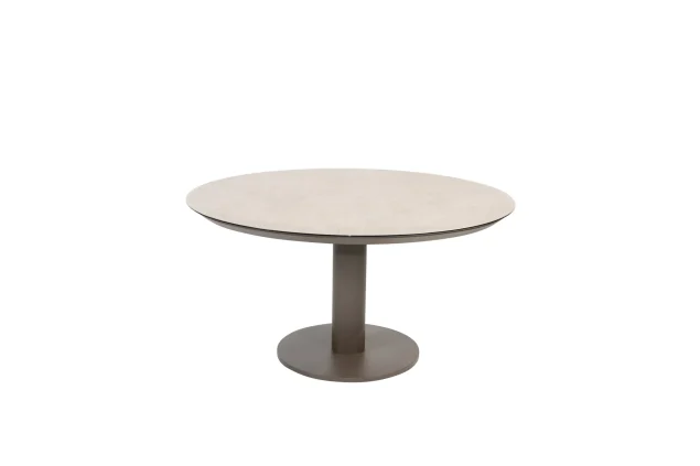 Taste by 4 Seasons Sarah low dining tuintafel terre met geprint keramisch blad Ø 130 cm