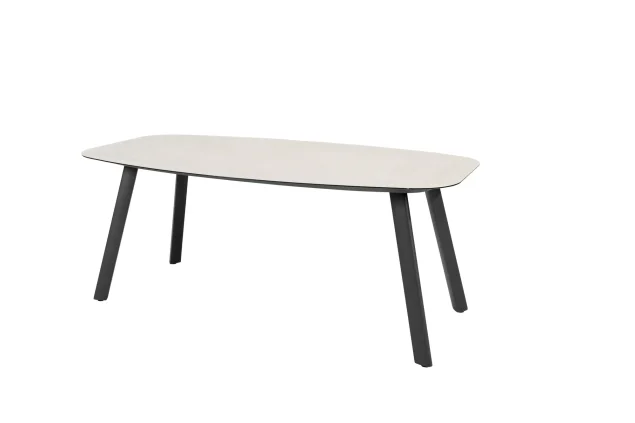 Taste by 4 Seasons Manolo tuintafel antraciet met geprint keramisch blad 180 x 95 cm